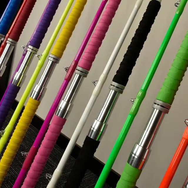 Alt view image 6 of 7 - Catfish Fishing Rods 10' Two-Piece Glow in The Dark The Challenger Casting Rod, Heavy