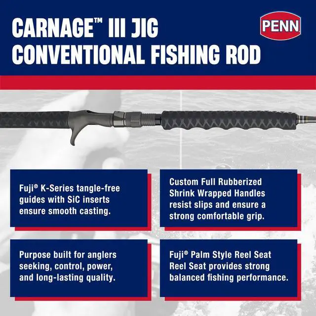 Alt view image 2 of 5 - Carnage III Jig Conventional Rods