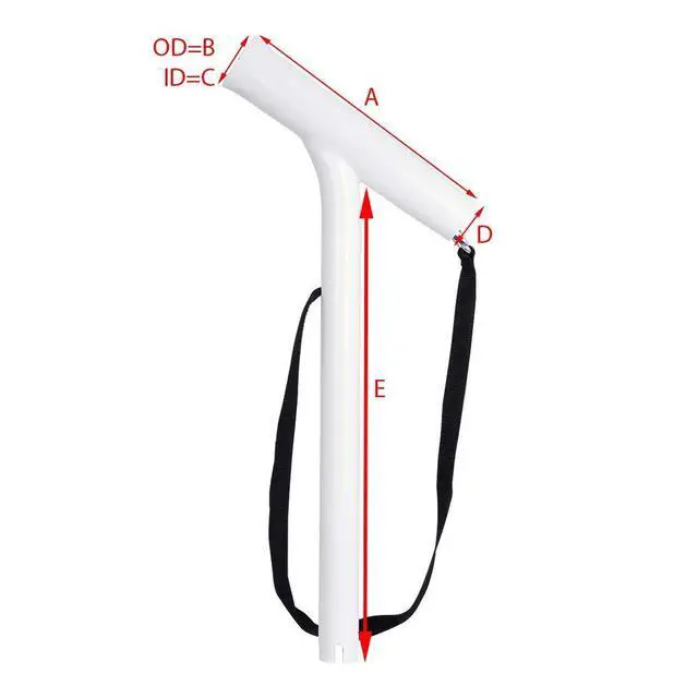 Alt view image 2 of 7 - 53308S-W-2PK Outrigger Rod Holders White Powder Coated (Pair)
