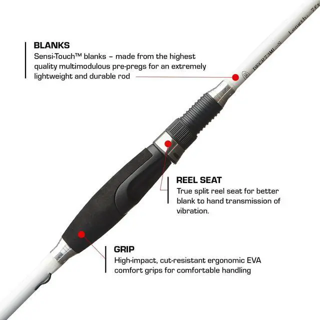 Alt view image 4 of 7 - Crappie Slayer Spinning Rods, Extremely Lightweight & Ultra Sensitive Multi-Modulus Sensi-Touch Blanks, Durable 316 Stainless Guides