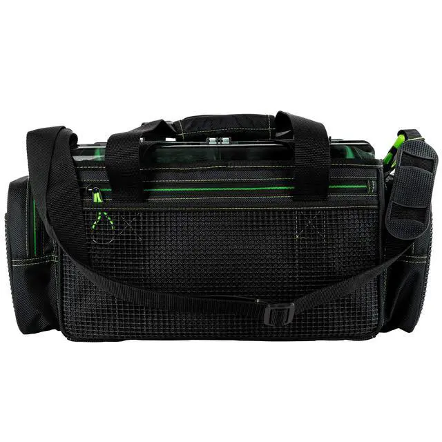 Alt view image 5 of 5 - Drift Series Topless Horizontal Tackle Bag Outdoor Rucksack w/ 5 Fishing Tackle Trays, Padded Handle and Shoulder Strap, Plier Holster, Tackle Carrying Case