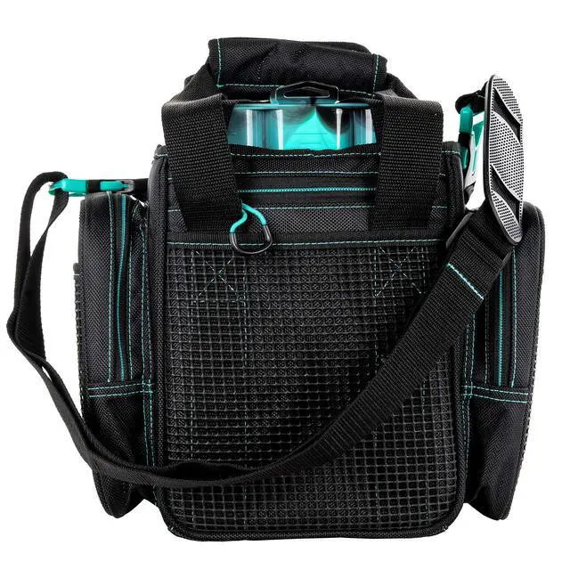 Alt view image 5 of 5 - Drift Series Topless Vertical Tackle Bag Outdoor Rucksack w/ 5 Fishing Tackle Trays, Padded Handle and Shoulder Strap, Plier Holster, Tackle Carrying Case