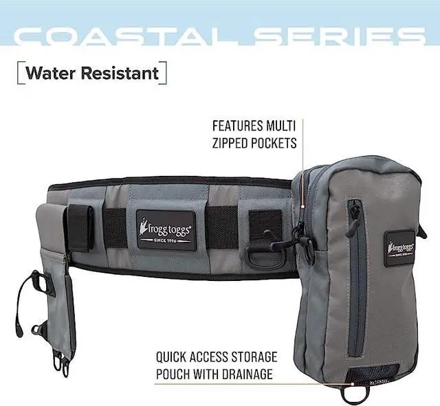 Alt view image 2 of 7 - Pursuit Fishing Wading Belt for Quick Tackle Access, Solid Elements, OS