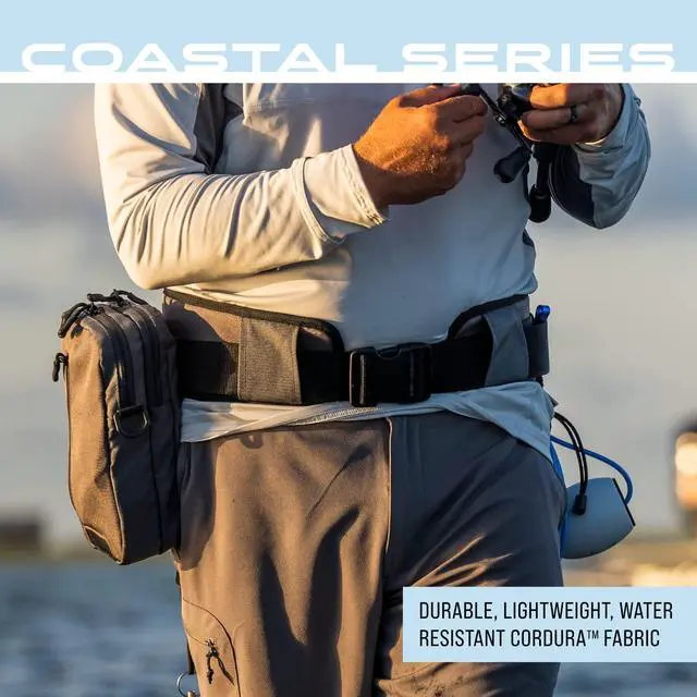 Alt view image 4 of 7 - Pursuit Fishing Wading Belt for Quick Tackle Access, Solid Elements, OS