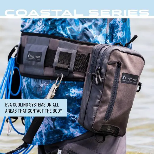 Alt view image 6 of 7 - Pursuit Fishing Wading Belt for Quick Tackle Access, Solid Elements, OS