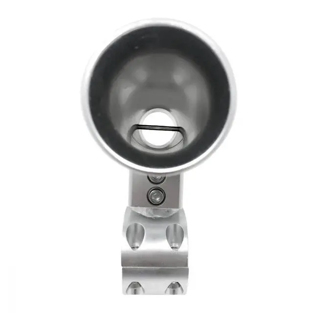 Alt view image 5 of 7 - Fishmaster Adjustable T-Top Rod Holder - Marine Grade Aluminum, Rail Mount, Universal Fit - Black/White/Silver