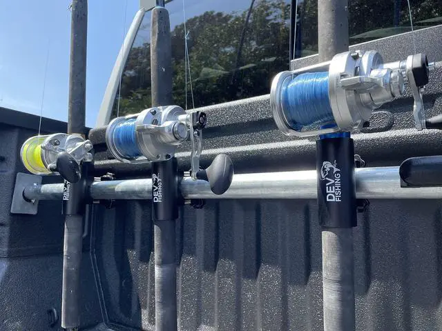 Alt view image 3 of 7 - Dev Fishing RB 100 Truck Bed Aluminum Adjustable Rod Rack Pole Holder x4