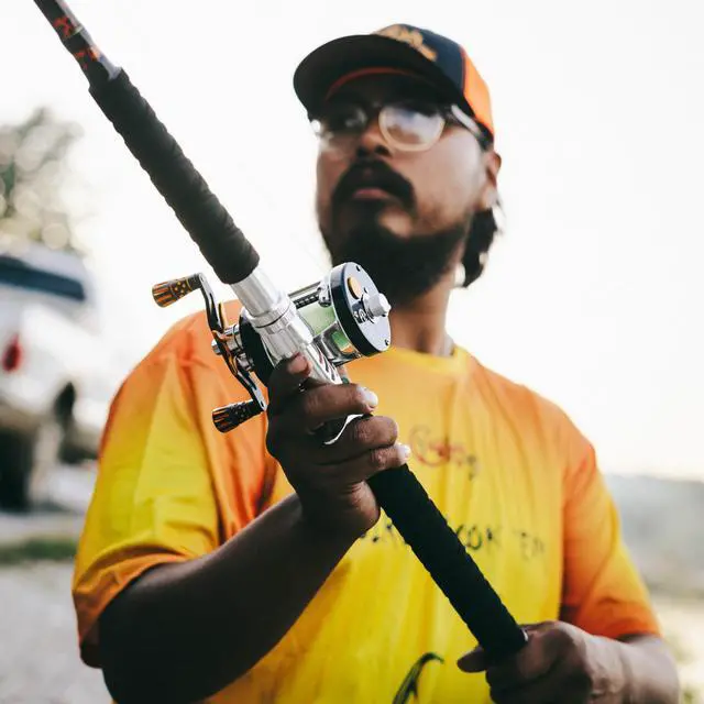 Alt view image 2 of 7 - Black Dragon Fire Glow Rod 7'6" One-Piece Spinning or Casting, M, MH, H Action, Sun-Activated Glow-in-the-Dark Rod, Anti-Slip Super Grip Handle, Stainless Steel Guides, Aluminum Reel Seat
