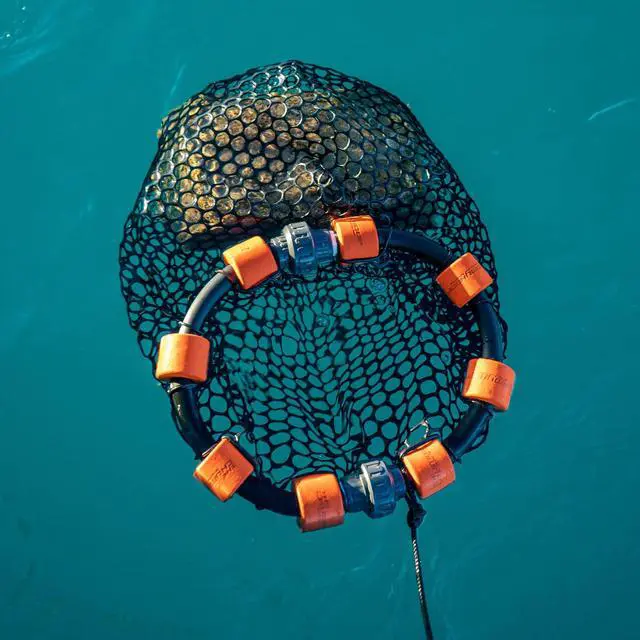 Alt view image 3 of 7 - The ChummyHoop Mini - Collapsible Rubber Chum Bag - 7 LBS