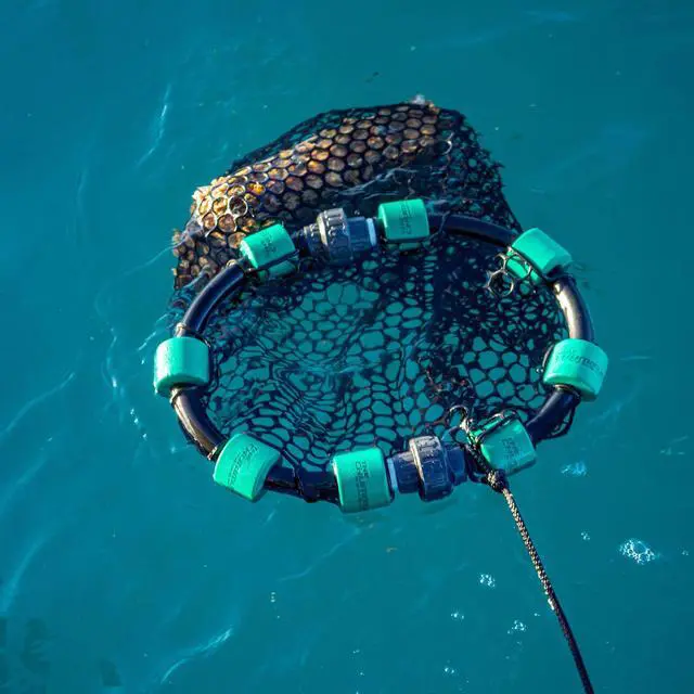 Alt view image 4 of 7 - The ChummyHoop Mini - Collapsible Rubber Chum Bag - 7 LBS