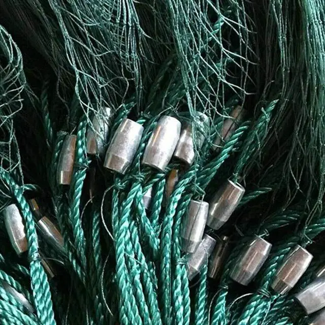 Alt view image 3 of 7 - 6.5 x 33 ft /10 x 65 ft Fishing Drag Net Fish Beach Polyethylene Mesh Float Bait Trap Durable with PVC Foam Float Bobbers Lead Sinkers for Ponds, Creeks, Rivers