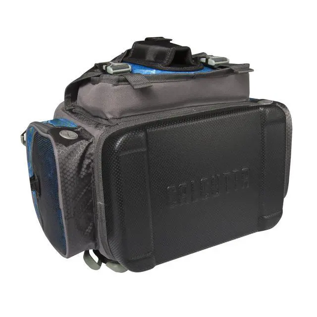 Alt view image 4 of 7 - Squall Tackle Bag | Mossy Oak Shoreline Pattern | 4 3600 Tackle Boxes | Durable Fishing Tackle Bag | Removable Shoulder Strap | External Storage Pockets