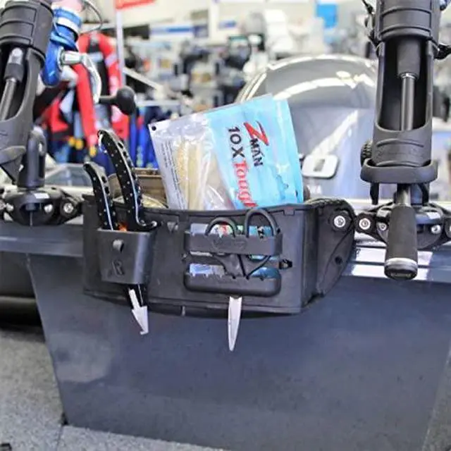 Alt view image 5 of 6 - Black Tackle Caddy Console Boat Organizer System, Easy to Mount Versatile Storage Option