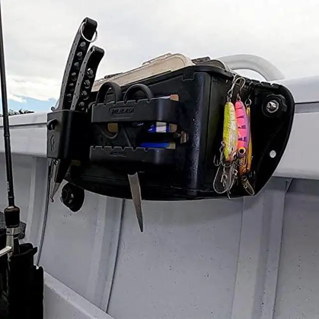 Alt view image 3 of 6 - Black Tackle Caddy Console Boat Organizer System, Easy to Mount Versatile Storage Option