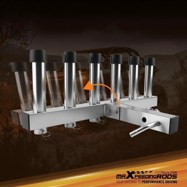 Alt view image 4 of 7 - Fishing Rod Holder with 2" Hitch Receiver