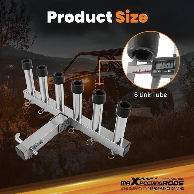 Alt view image 3 of 7 - Fishing Rod Holder with 2" Hitch Receiver
