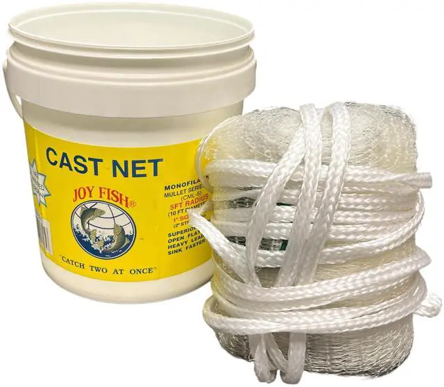 Main image of Mullet Cast Net: 1" Sq. Mesh, 5 ft Radius