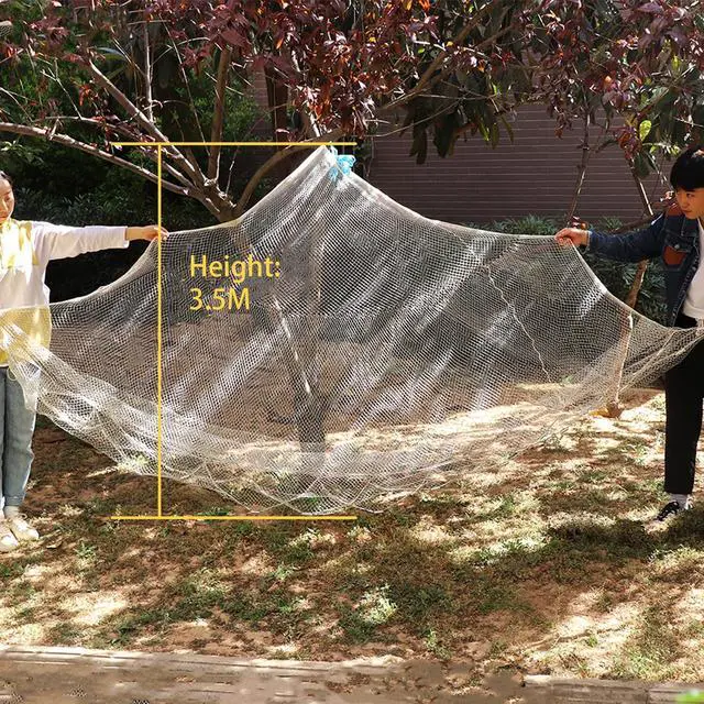 Alt view image 7 of 7 - Fishing Net Cast Nets for Fishing Easy Throw Casting Net Handmade Nylon Cast Net 8Ft/10Ft/11Ft/13Ft Height with Heavy Duty Iron Sinker