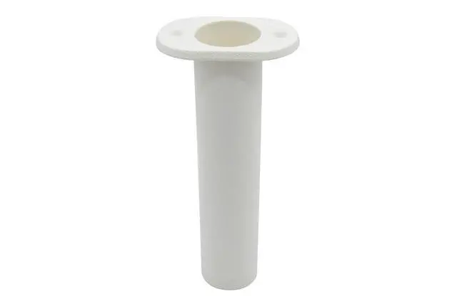 Alt view image 6 of 7 - White/Black Plastic Flush Mount 90° Boat Rod Holder, Vertical Flush Mount Rod Holders for Boats, Plastic Fishing Rod Holders, Jon Boat Rod Holders, Kayak Fishing Rod Holder