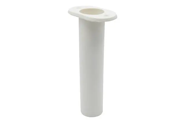 Alt view image 5 of 7 - White/Black Plastic Flush Mount 90° Boat Rod Holder, Vertical Flush Mount Rod Holders for Boats, Plastic Fishing Rod Holders, Jon Boat Rod Holders, Kayak Fishing Rod Holder
