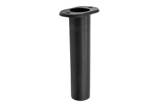Alt view image 6 of 7 - White/Black Plastic Flush Mount 90° Boat Rod Holder, Vertical Flush Mount Rod Holders for Boats, Plastic Fishing Rod Holders, Jon Boat Rod Holders, Kayak Fishing Rod Holder