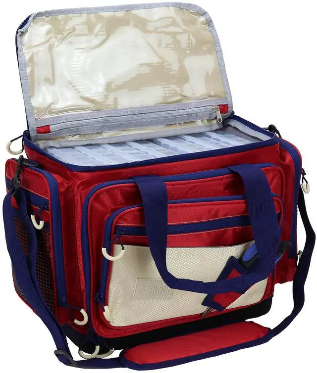 Main image of Fishing Tackle Bag with Tackle Boxes, Saltwater Fishing Gear Bag, Tackle Box Organizer with Waterproof Non-Slip Bottom, Padded Shoulder Strap, and Fishing Pliers, Fishing Gifts for Men