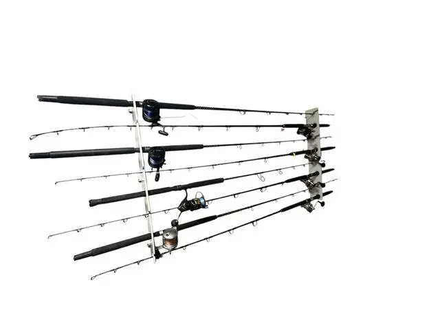 Alt view image 2 of 7 - 4 & 8 Rod Horizontal & Vertical Storage Hanging Wall Organizer Rod Pole Holder Rack