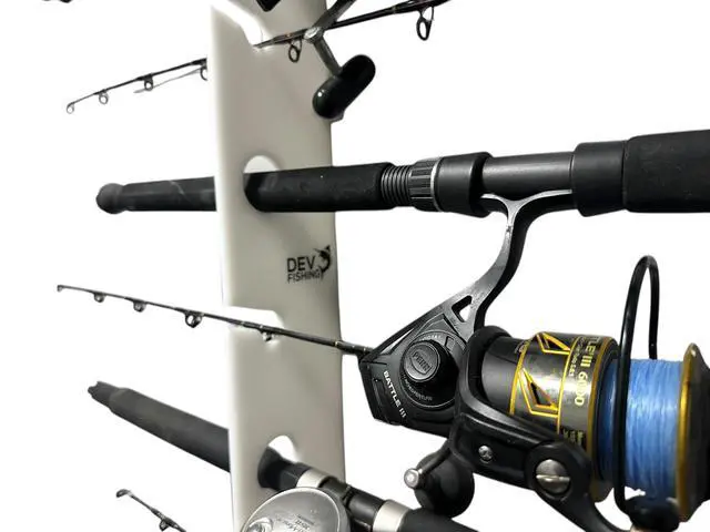 Alt view image 6 of 7 - 4 & 8 Rod Horizontal & Vertical Storage Hanging Wall Organizer Rod Pole Holder Rack