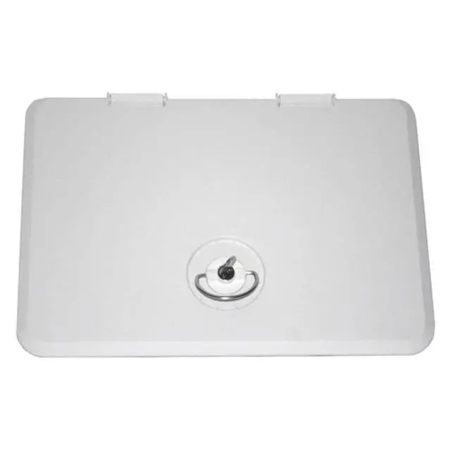 Alt view image 2 of 2 - T & H Marine Supplies 11" X 15" Locking Hatch - White,HATL-1115-2-DP