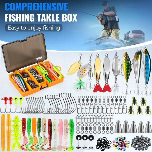 Alt view image 5 of 7 - Fishing Gear - Telescopic Fishing Rod and Reel Combo with Tackle Box, Collapsible Rod and Lures Box, Travel Fish Pole Starter Kit, Fishing Accessories Tackle Lure Kit Gifts for Men Bass Trout