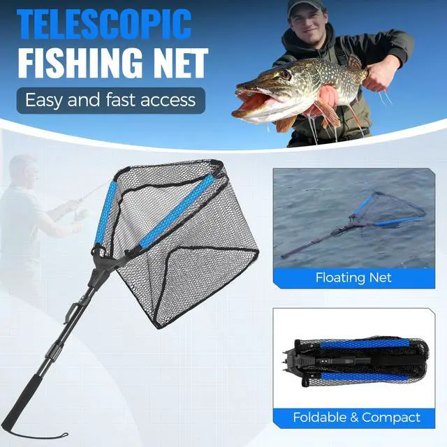 Alt view image 4 of 7 - Fishing Gear - Telescopic Fishing Rod and Reel Combo with Tackle Box, Collapsible Rod and Lures Box, Travel Fish Pole Starter Kit, Fishing Accessories Tackle Lure Kit Gifts for Men Bass Trout