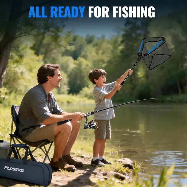 Alt view image 7 of 7 - Fishing Gear - Telescopic Fishing Rod and Reel Combo with Tackle Box, Collapsible Rod and Lures Box, Travel Fish Pole Starter Kit, Fishing Accessories Tackle Lure Kit Gifts for Men Bass Trout