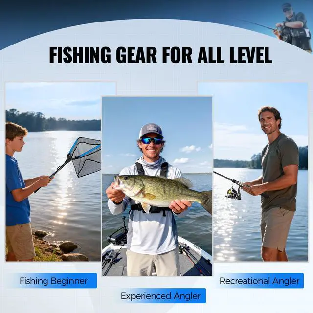 Alt view image 6 of 7 - Fishing Gear - Telescopic Fishing Rod and Reel Combo with Tackle Box, Collapsible Rod and Lures Box, Travel Fish Pole Starter Kit, Fishing Accessories Tackle Lure Kit Gifts for Men Bass Trout