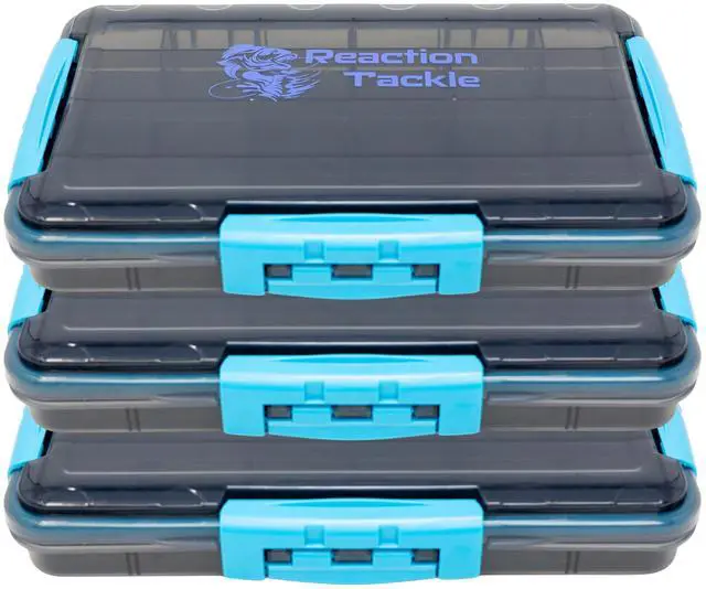 Main image of Premium Tackle Trays, Water Resistant Fishing Tackle Box Organizers with Triple Clip Closure, Removable Dividers and Clear View Design - 3700 (3-Pack)