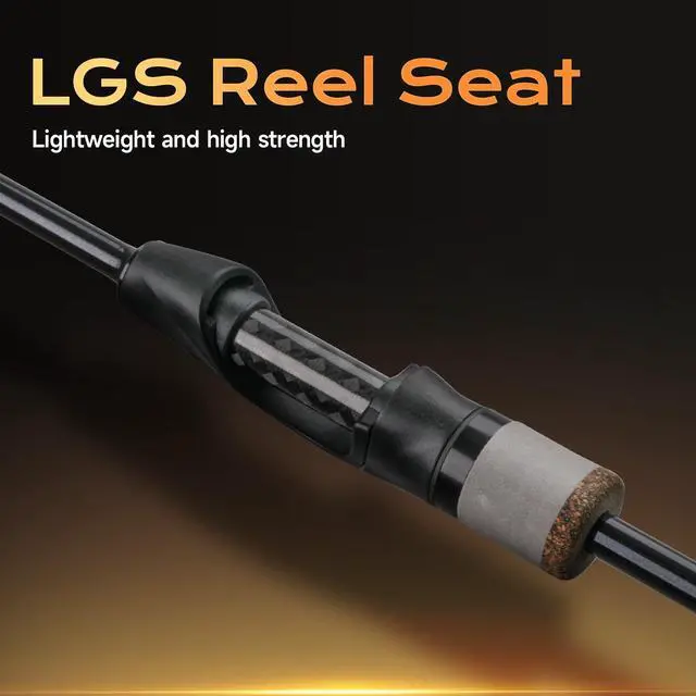 Alt view image 5 of 7 - Pioneer Ultralight Spinning Rod & Casting Rod 2-Piece BFS Rod | Ultralight & Light Rod Finesse Fishing Rod for Trout Panfish Crappie Bluegill with 24T Carbon Fiber EVA Handle