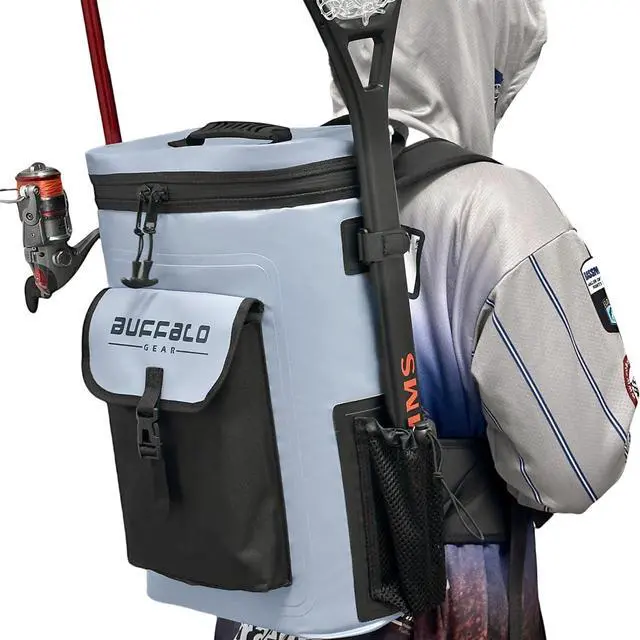Main image of Fish Cooler Backpack 32Qt Waterproof Fishing Backpack Cooler Portable Fish Bag, Keep Ice Cold More Than 24 Hours