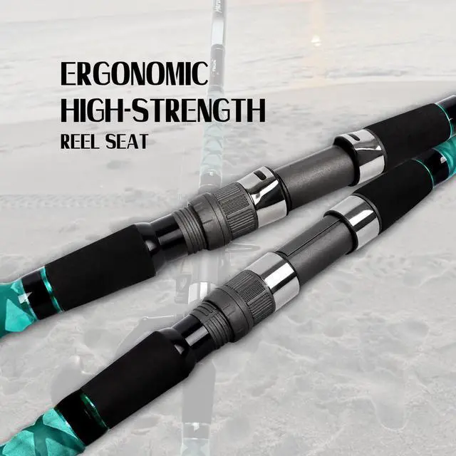 Alt view image 5 of 7 - Surf Fishing Rod Portable Travel Surf Spinning Rod 2 Piece/3 Piece/4 Piece Carbon Fiber Saltwater Fishing Rod 9'/10'/12'/13'/15'