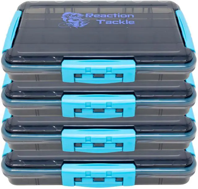 Main image of Premium Tackle Trays, Water Resistant Fishing Tackle Box Organizers with Triple Clip Closure, Removable Dividers and Clear View Design - 3600 (4-Pack)