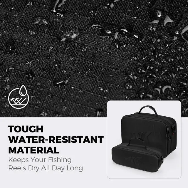 Alt view image 6 of 7 - Fishing Reel Case Medium & Large, Customize Storage, Shockproof Internal Divider Design, Rigid Structural Loadmaster System, Tough and Water-resistant, Keep Reels Protective, Two Size Options