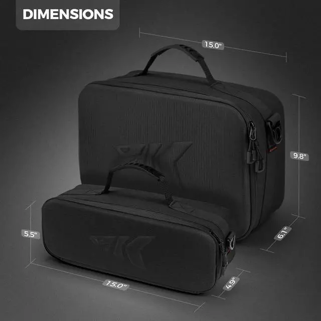 Alt view image 7 of 7 - Fishing Reel Case Medium & Large, Customize Storage, Shockproof Internal Divider Design, Rigid Structural Loadmaster System, Tough and Water-resistant, Keep Reels Protective, Two Size Options
