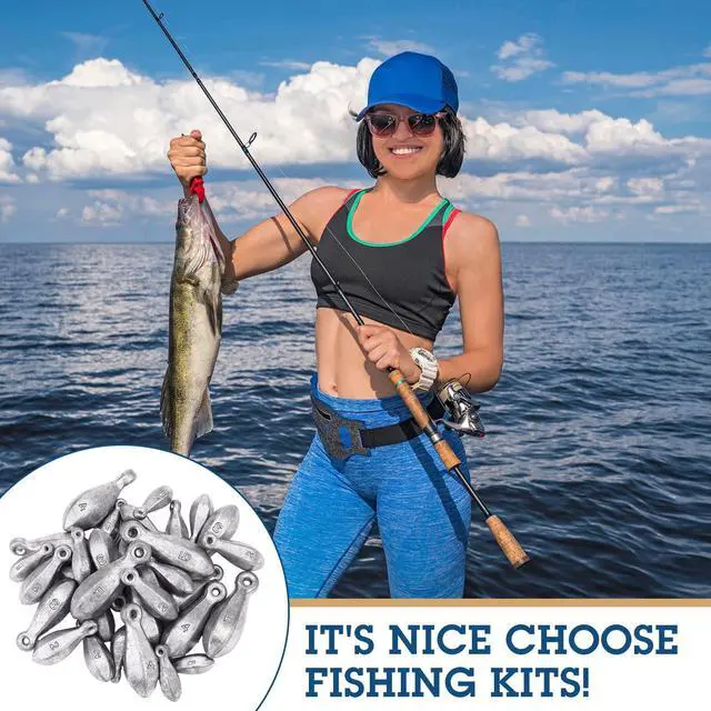 Alt view image 6 of 7 - Fishing Weights Sinker Kit Rig Fishing Weight Sinker Weights Bank Sinkers Saltwater Sinkers Bass Casting in