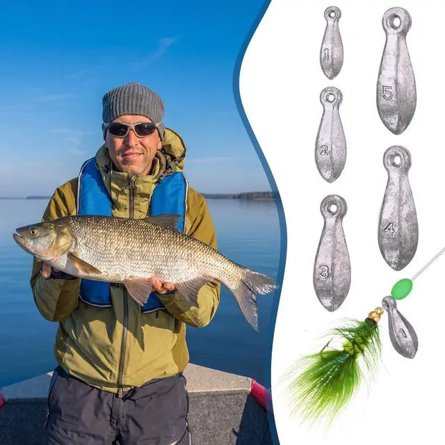 Alt view image 7 of 7 - Fishing Weights Sinker Kit Rig Fishing Weight Sinker Weights Bank Sinkers Saltwater Sinkers Bass Casting in