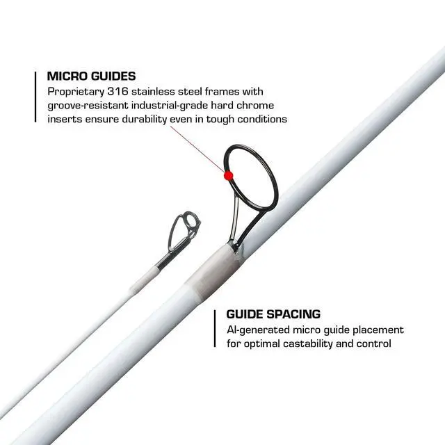 Alt view image 3 of 6 - Ghost II Spinning & Casting Rods, Lightweight, Durable, and Ultra-Sensitive Performance Fishing Rod