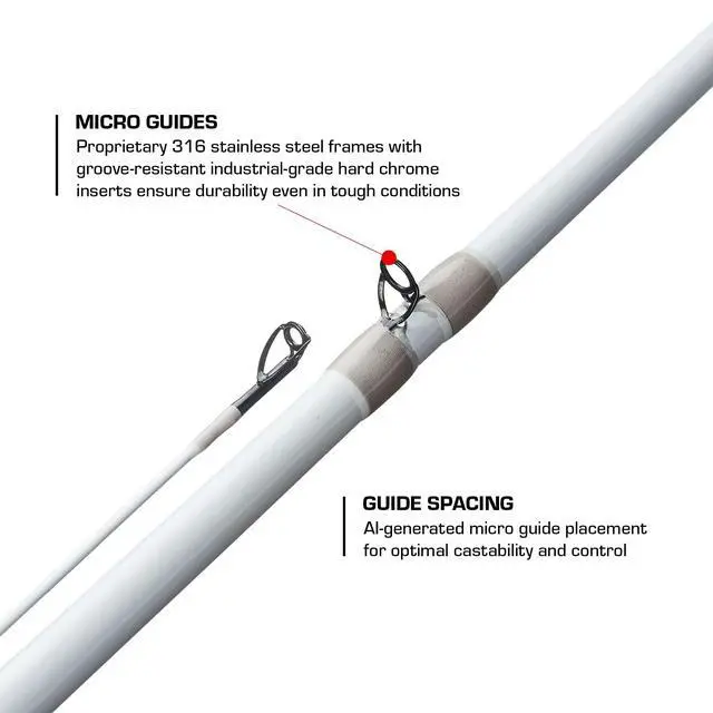 Alt view image 4 of 7 - Ghost II Spinning & Casting Rods, Lightweight, Durable, and Ultra-Sensitive Performance Fishing Rod