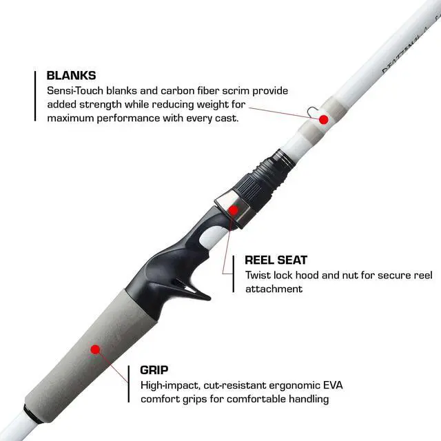 Alt view image 3 of 7 - Ghost II Spinning & Casting Rods, Lightweight, Durable, and Ultra-Sensitive Performance Fishing Rod