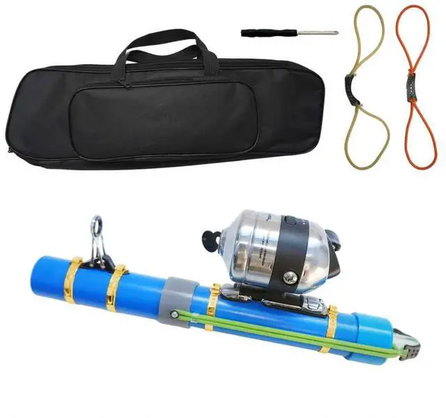 Main image of Portable Fishing Catapult Rod, Durable & Lightweight Telescopic Lure & Bait Launcher for Saltwater & Freshwater, High Elasticity Casting Tool, Professional New Model Travel Fishing Gear