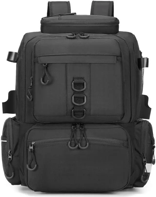 Main image of Fishing Tackle Backpack, 45L Storage Waterproof Travel Bag Store Fishing Gear with Insulated Top Pocket