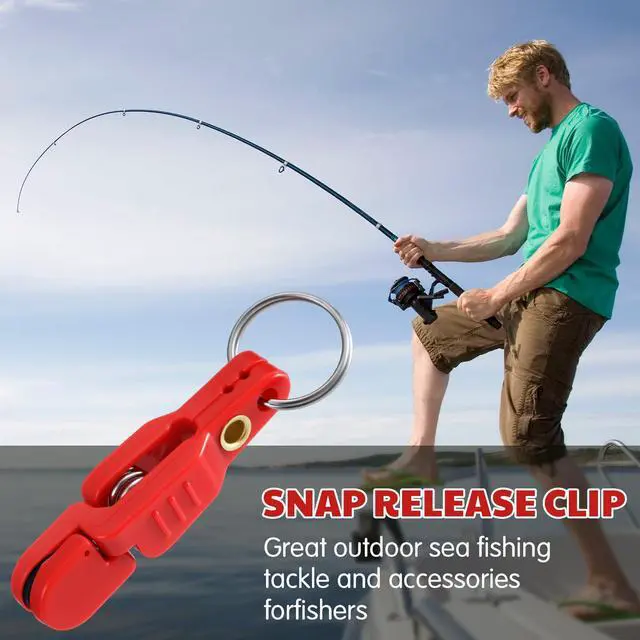 Alt view image 6 of 7 - 19/21/42 Piece Snap Weight Kit Trolling System Include Trolling Weights Red Clips Bullet/Fish Shape Fishing Weights for Walleye Saltwater Freshwater Fishing