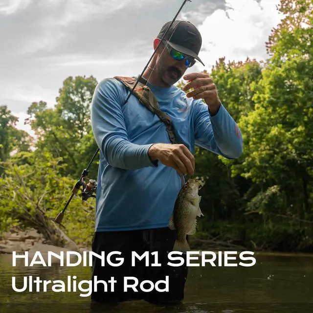 Alt view image 2 of 7 - M1 BFS Rod Ultralight & Light Rod 2-Piece Trout Fishing Rod | Spinning & Casting Rod for Trout Panfish Crappie Perch and Other Light-Tackle Species in Creeks Rivers Lakes and Ponds