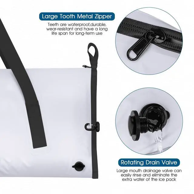 Alt view image 3 of 7 - Insulated Fish Cooler Bag, Fish Kill Bag for Caught Fish Ice Cold